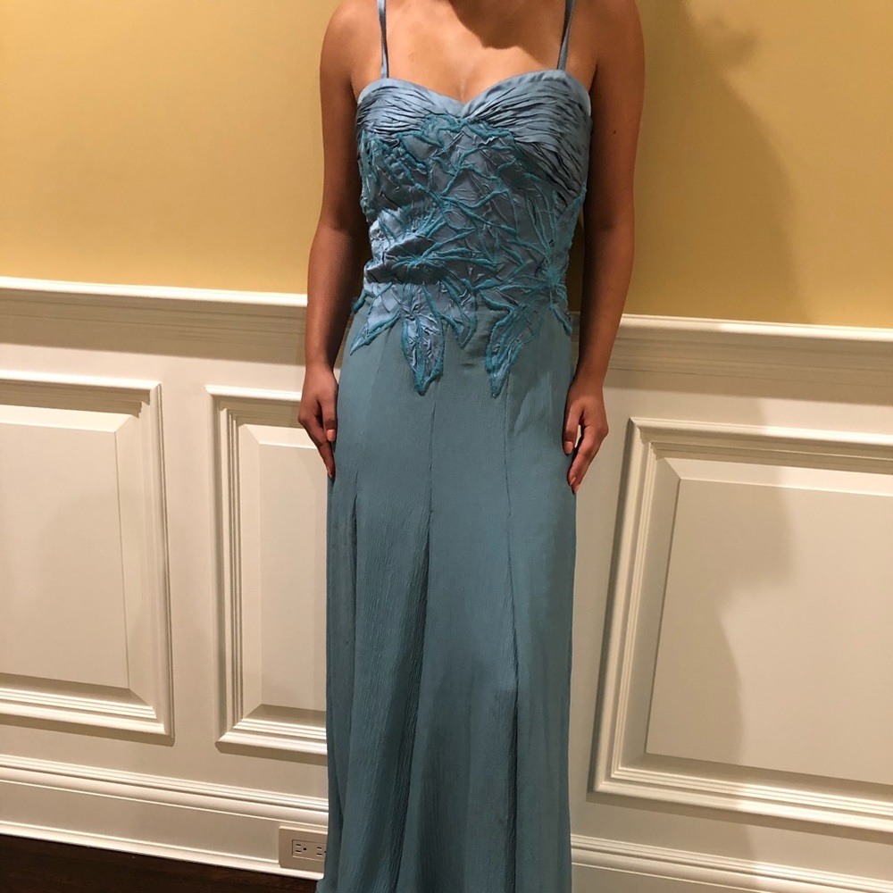 Carlos Miele Silk Blue Dress